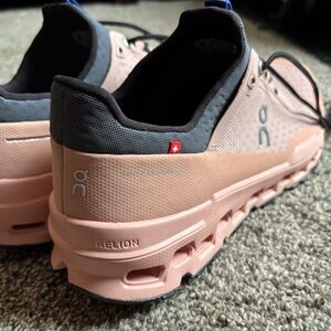 On Cloudultra Helion Running Rose and Cobalt Running Shoes